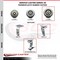 Service Caster 6 Inch Thermoplastic Rubber Caster Set with Ball Bearings 2 Brakes 2 Rigid SCC-20S620-TPRBD-TLB-2-R-2 - alternate 5